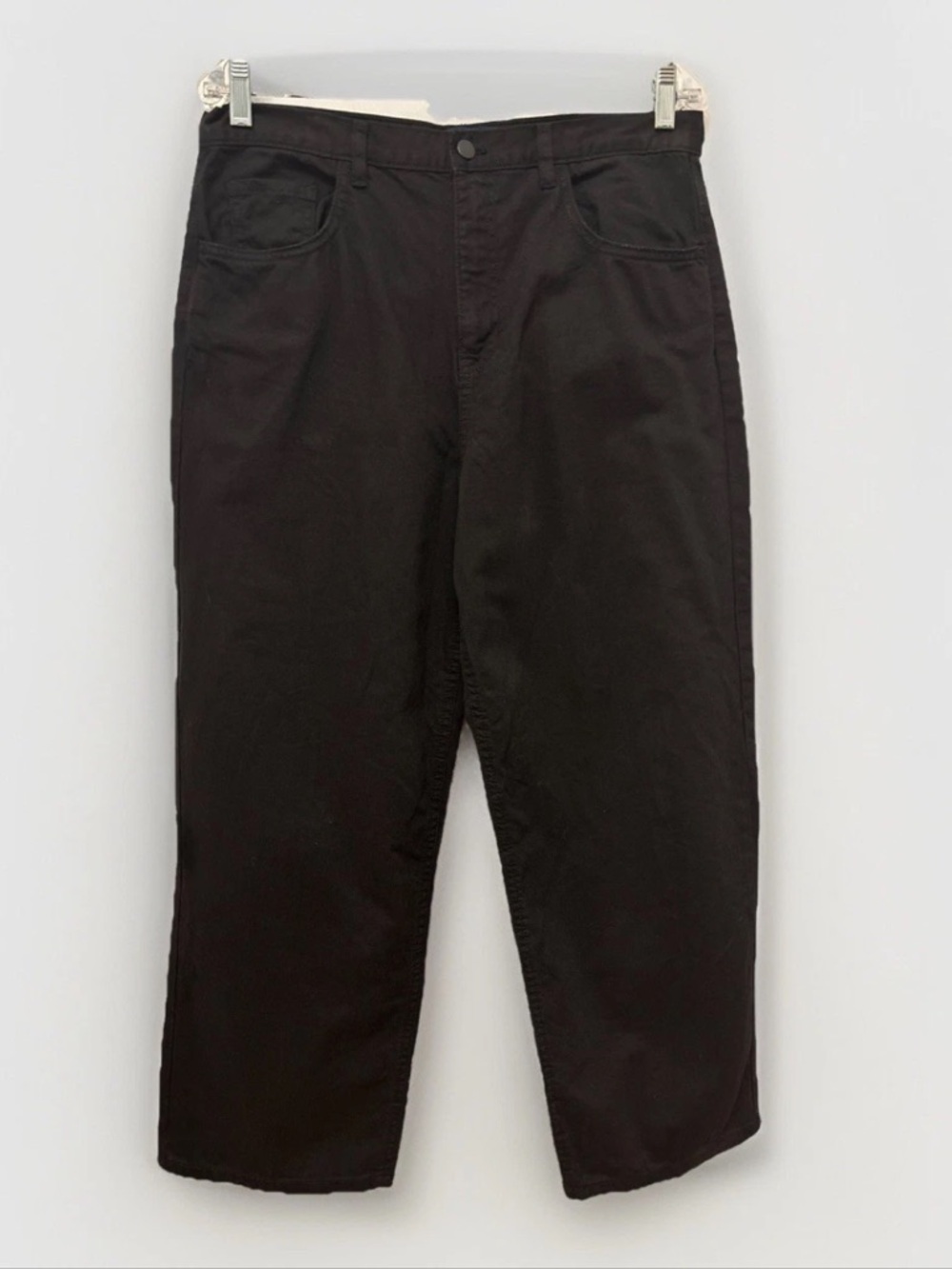 💐2 for $25 Women's Black Cropped Pants - Classic Ankle-Length Trousers